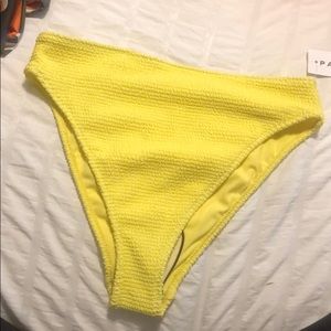 PacSun yellow high waisted bikini bottoms
